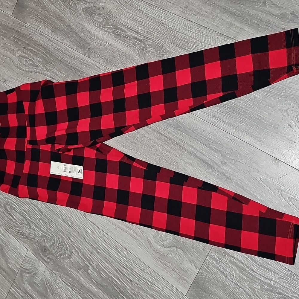Nwt women's XS plaid leggings #341 - Picture 1 of 3